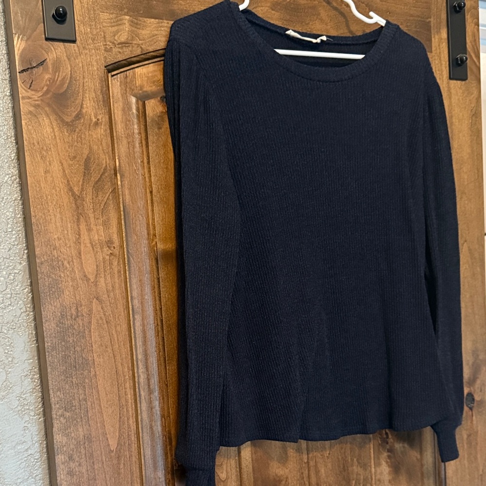 Lush Black Long Sleeve Top